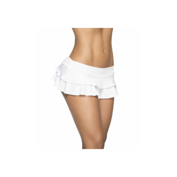 Jupette double fronce White 